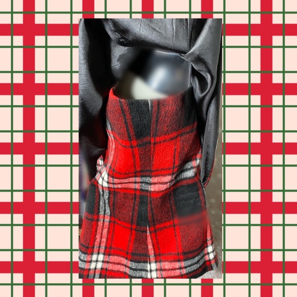 💝👼😇 TWENTY-ONE Red Plaid Cape/Short Coat - Size S/P - Picture 7 of 11